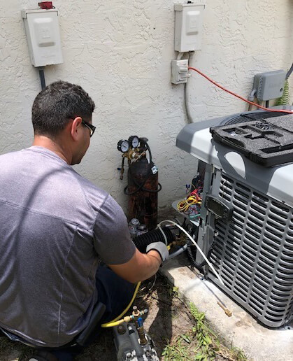 AC refrigerant leak repair