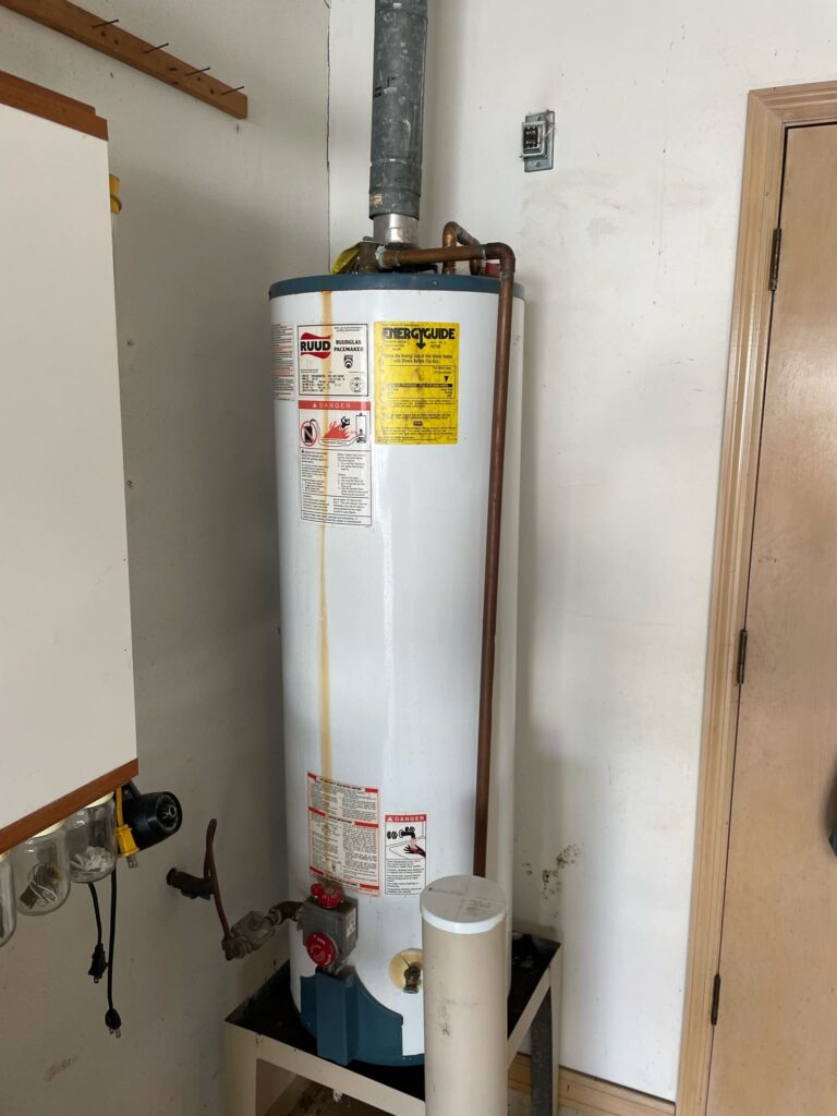 Water heater from the top or bottom is an issue